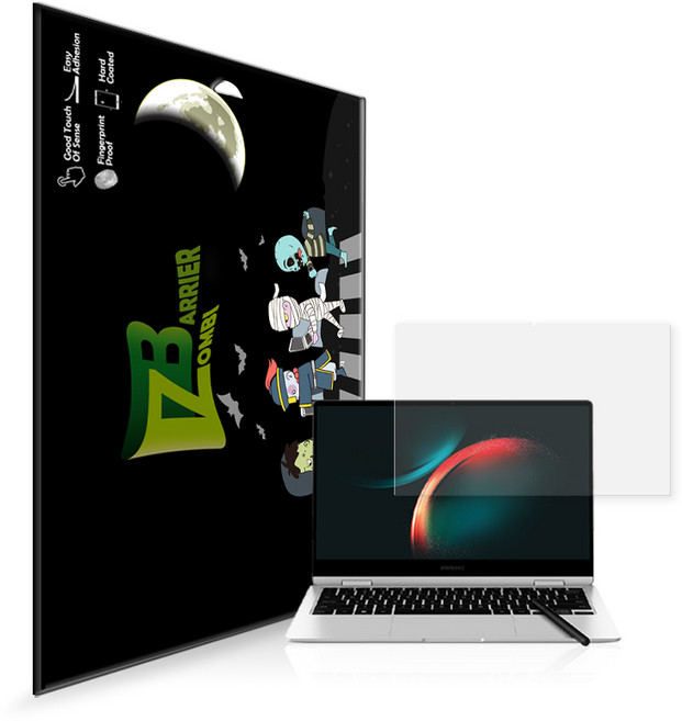 갤럭시 북3 360 13.3인치 NT730 QFGQFT 종이질감 저반사 액정보호필름, 항균 저반사 종이질감 액정보호필름