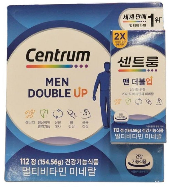센트룸 더블업 포 맨 112정 멀티비타민 코스트코 종합비타민, 1개