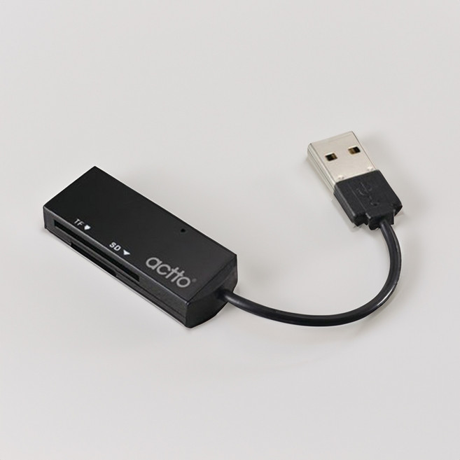 엑토 픽셀 카드리더기 TF SD 1TB 네비게이션 업데이트, 블랙, 1개, 44.5mm