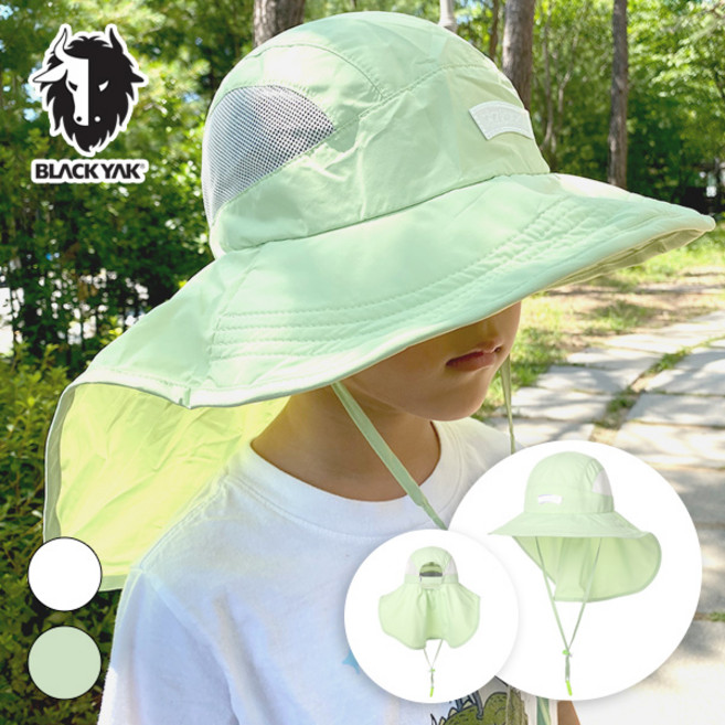 블랙야크키즈 아동 버킷햇 플랩썬햇 벙거지 메쉬 여름