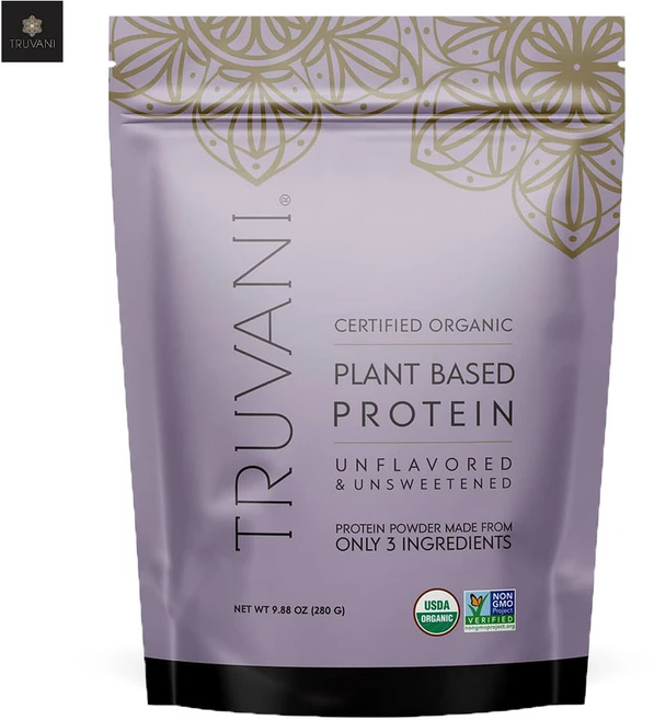 트루바니 식물성 단백질 파우더 언플레이버&언스위튼드 비건 프로틴 파우더 TRUVANI, 1개, 280g - 쿠팡