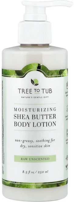 트리 투 텁 시어버터 모이스처라이징 바디 로션 건성 및 민감성 피부용 무향 250ml (8.5 fl oz) TOB-48239 - 쿠팡
