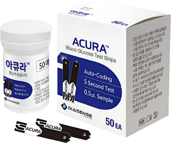 아큐라 혈당시험지, 50개입, 2개