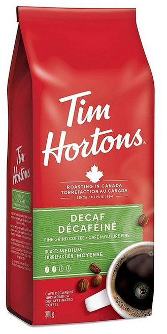 Tim Hortons 팀홀튼스 디카페인 미디엄 로스트 그라운드 분쇄커피 300g, 1개, 핸드드립(중간)