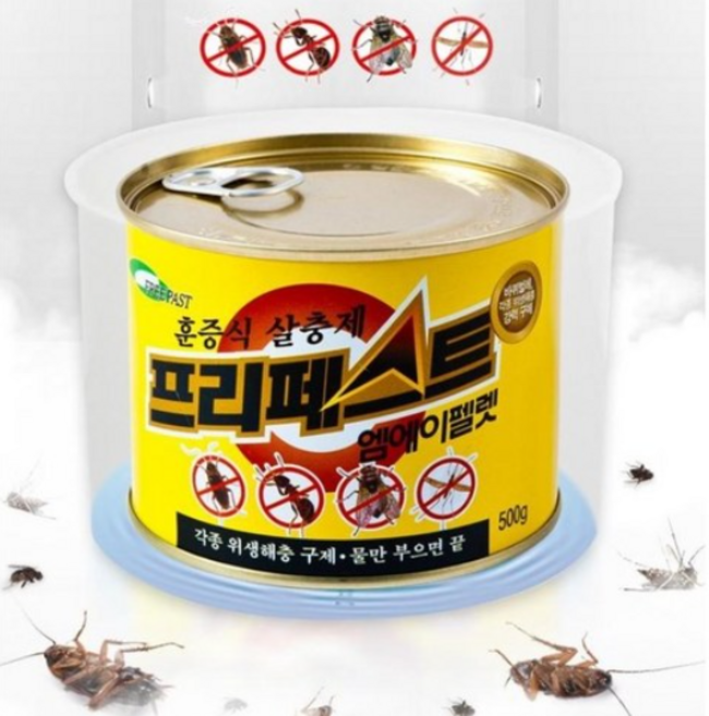 전국팜 프리페스트-엠에이펠렛 500g 훈증식 살충제 디클로르보스4.5g, 3개