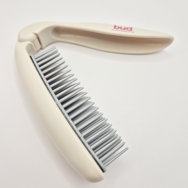 이케모토 버드 BD900 건조한 계절에도 부드럽게 정전기 방지 빗 브러쉬, 1개, 정전기방지헤어브러쉬