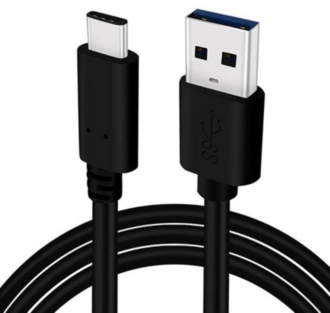 기타 USB3.0 to C타입 3A 고속충전 데이터전송 케이블 블랙 1M, 1cm, 1개