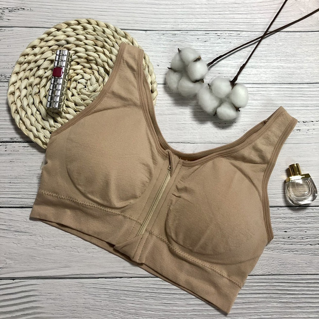 BabyShare 前拉鍊無鋼圈運動哺乳孕婦內衣 舒適無束縛感