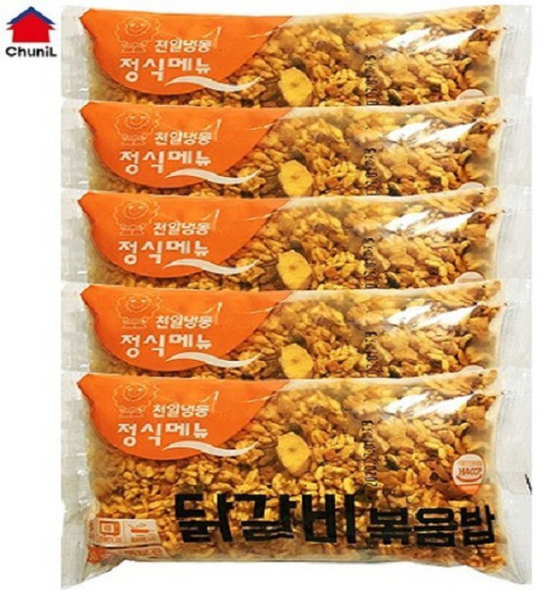 천일볶음밥/냉동밥/볶음밥/ 닭갈비볶음밥 5봉 300g, 5개