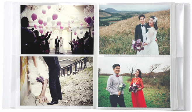 문구백서 무지 5x7 포켓식 포토앨범 160매, 무지앨범 (5x7)