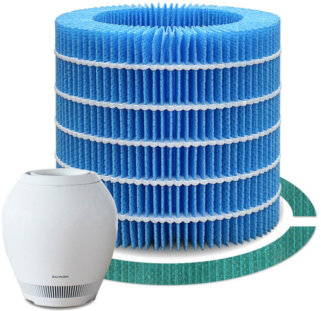 발뮤다 기화식 가습기 필터 공기청정기 호환 세트 ERN-S100 효소 가습 레인, 1개, 발뮤다 레인 필터