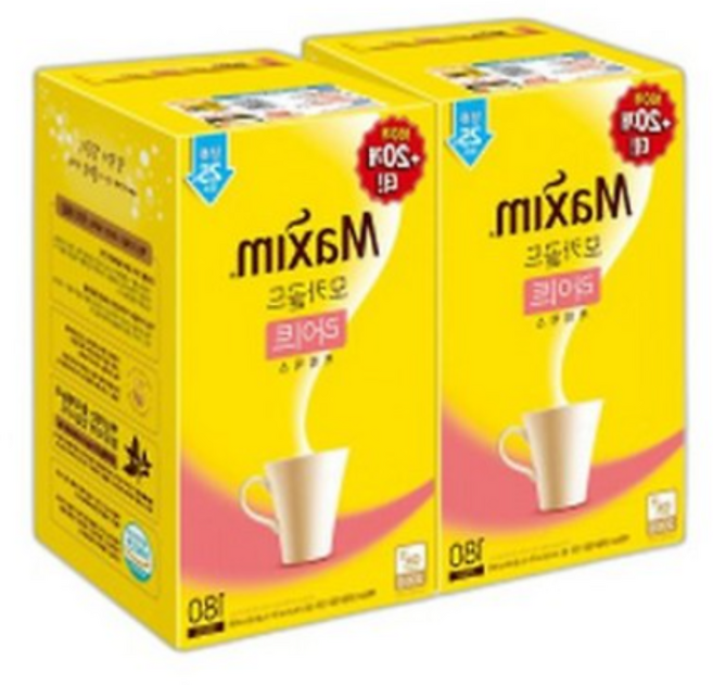 맥심 모카골드 라이트 커피믹스 360T(180Tx2개), 11.8g, 180개입, 2개