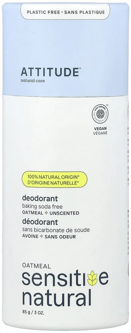 ATTITUDE 오트밀 Sensitive Natural 데오드란트 무향 85g(3oz), ATTITUDE오트밀SensitiveNatural데오드, 85g, 1개 - 쿠팡