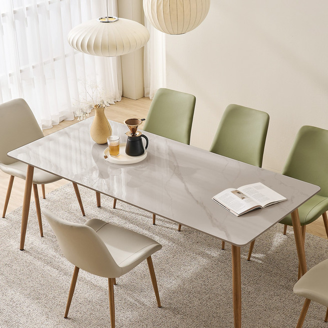 타볼라 노르딕 통세라믹 6인용 식탁 테이블 1800(의자 미포함), 그레이