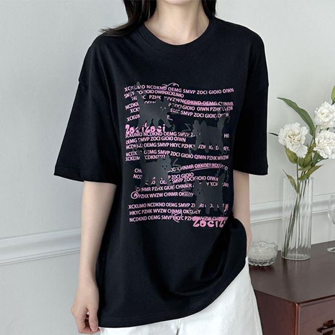 베베 여성 오버핏 반팔티 빅사이즈 티셔츠