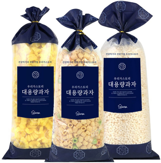 개나리콘 280g+마카로니 300g+쌀튀밥 400g 뻥튀기 강냉이, 1개