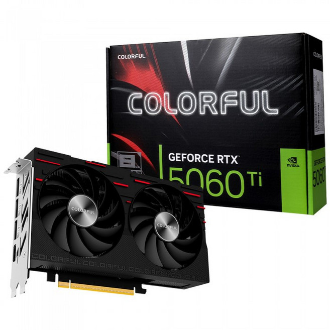 컬러풀 COLORFUL 지포스 RTX 5060 Ti GAMING DUO D7 8GB 도우정보 VGA 컴퓨터 그래픽카드, 단일모델