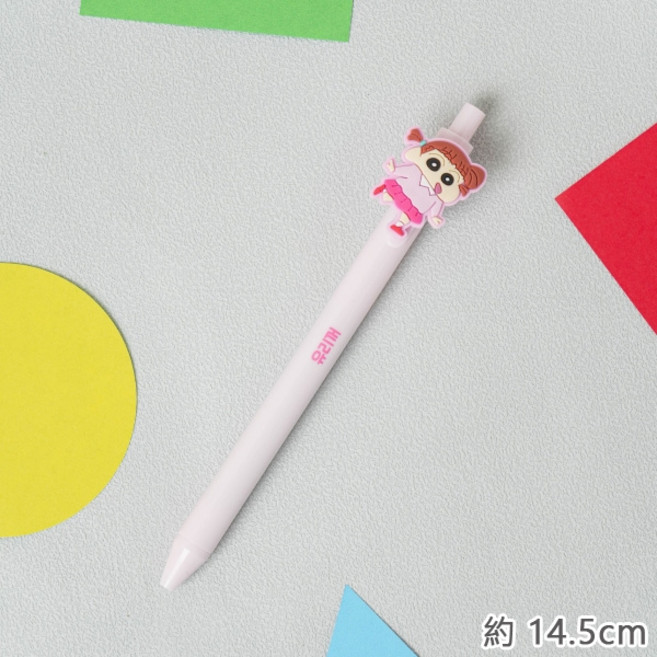 韓國大創Daiso蠟筆小新造型6色卡通可愛, 1個, 原子筆 妮妮, 0.38mm