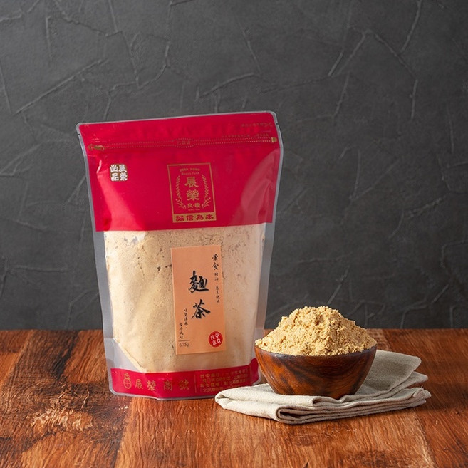 展榮商號 杏仁麵茶, 1個, 傳統豬油蔥香麵茶(葷食)-500g