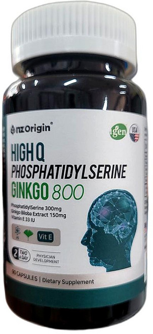캡슐 개선 징코 하이큐 포스파티딜세린 800 기억력 코스트코 건강식품 영양제 90캡슐 1개, 90정
