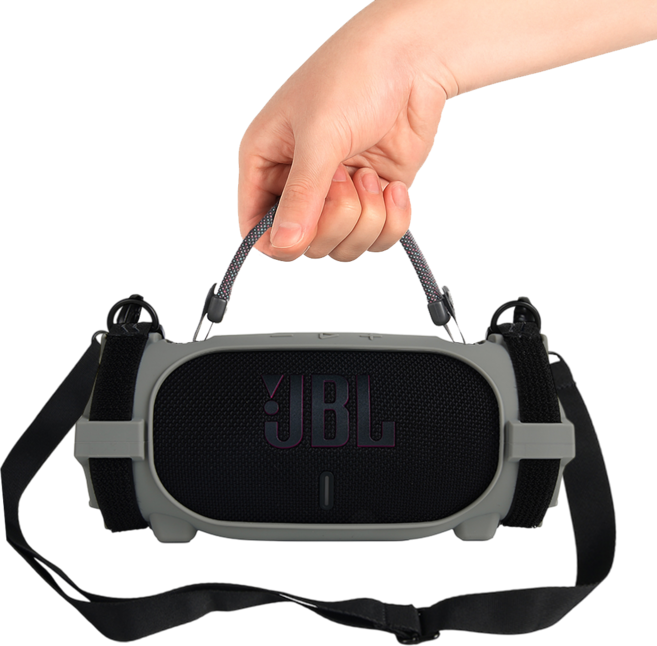 JBL CHARGE 6 범퍼 스트랩 실리콘 케이스, 그레이