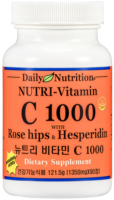 뉴트리 미국 비타민C 1000 로즈힙 헤스페리딘 영양제, 90정, 1개