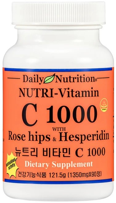 뉴트리 미국 비타민C 1000 로즈힙 헤스페리딘 90정 3개월분, 1개 - 쿠팡