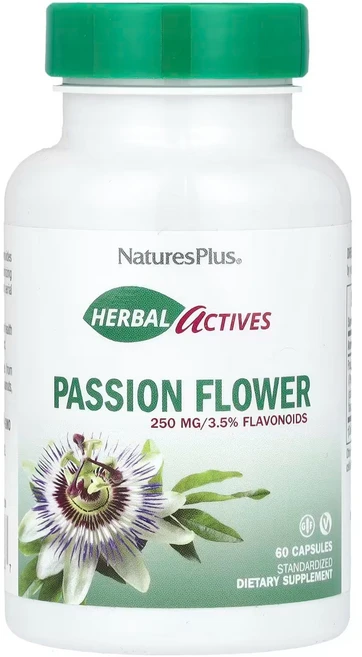 네이처스플러스 허브 액티브 패션 플라워 250 mg 60 베지캡, 1개, 기본, 60정 - 쿠팡