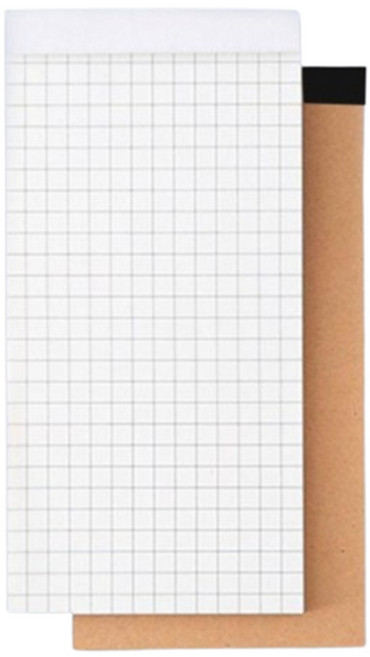 휴대용 그리드 메모지 종이 필기장 뜯어쓰는 암기장 50매 14cm 모눈, 1세트