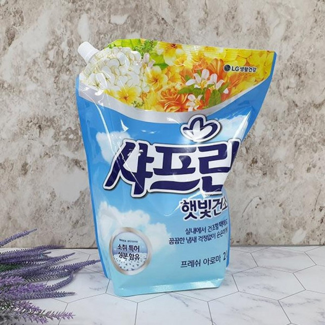 샤프란 햇빛건조 프레쉬 아로마 리필 2L, 1개, 1