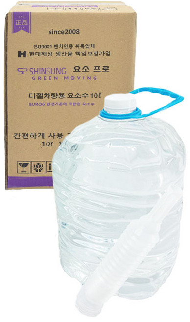 요소프로 애드블루요소수 고품질제품 디젤(경우)차량 전차종 중장비 요소수 10리터 자바라포함 국립환경원 판매 승인제품, 1개, 10L