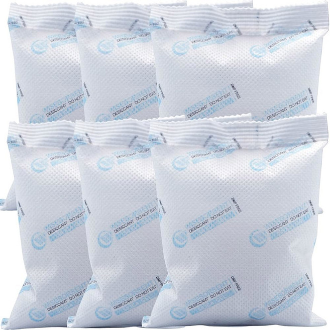 위저브 10Pcs 100그램 실리카겔 패킷 보관용 데시칸트 팩 순수하고 안전한 건조제 수분 조절용 흡수제 비드