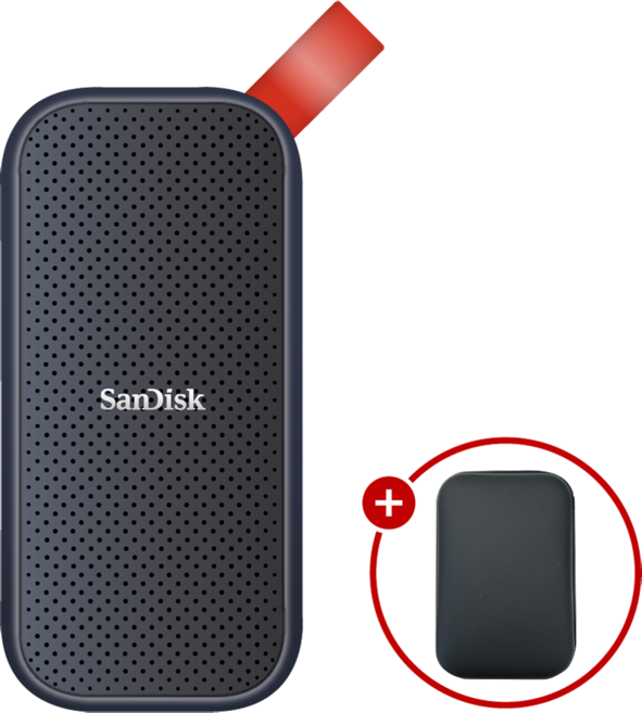 샌디스크 포터블 Portable SSD E30 + SSD 파우치