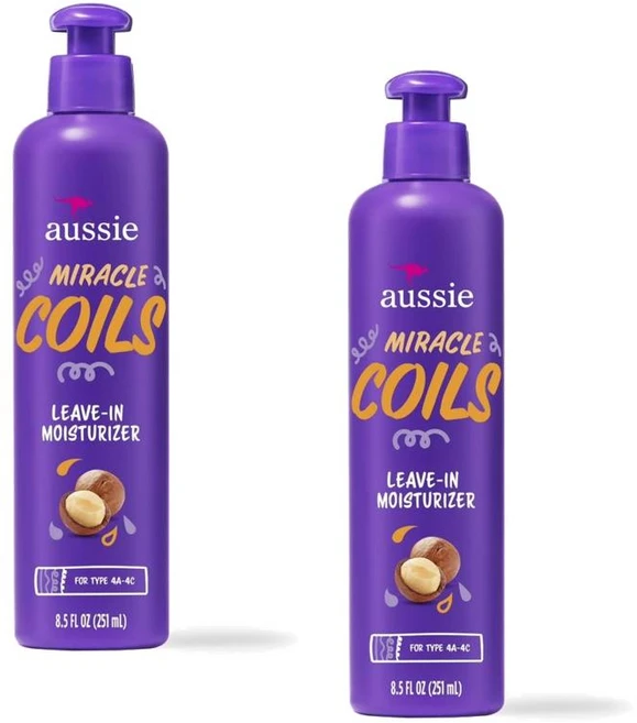 오지 미라클 코일 리브인 모이스처라이저 위드 마카다미아 오일 Aussie Miracle Coils Leave-in Moisturizer, 2개, 251ml - 쿠팡