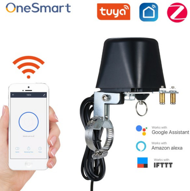 쿠쿠스토어 Tuya WiFi 워터 밸브 Zigbee 가스 차단 컨트롤러 지원 Google Assistant Alexa 스마트 무선 제, 07 WiFi AU Plug, 1개