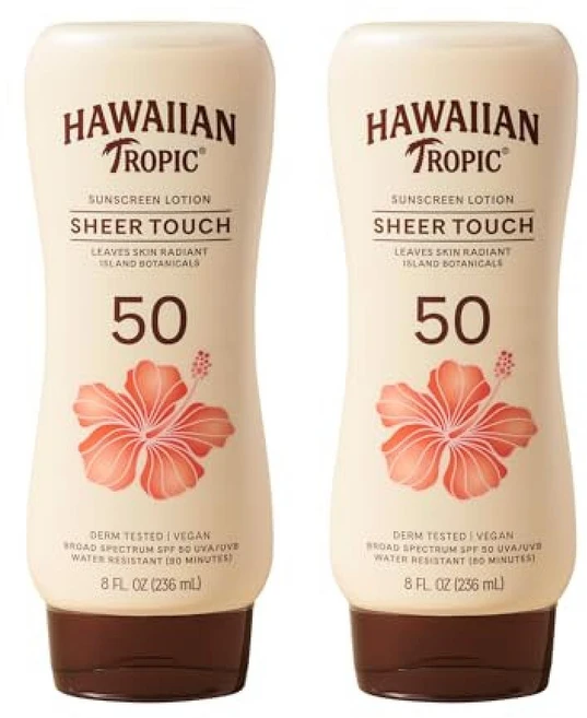 하와이 트로픽 쉬어 터치 로션 SPF 50 선스크린-8 oz, 236ml - 쿠팡