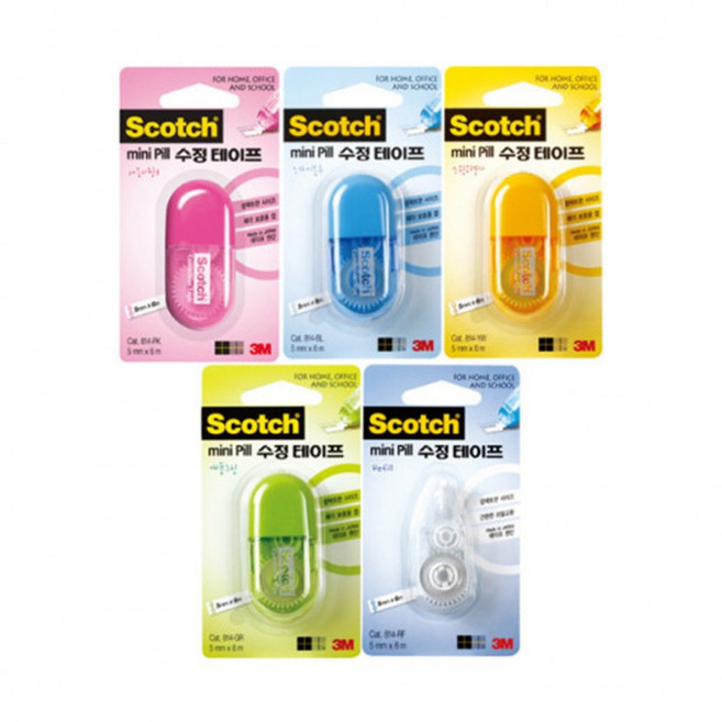 3M 사무 문구 스카치 미니필 수정 테이프 본품 리필 5mmx6M 수정용품, 1개
