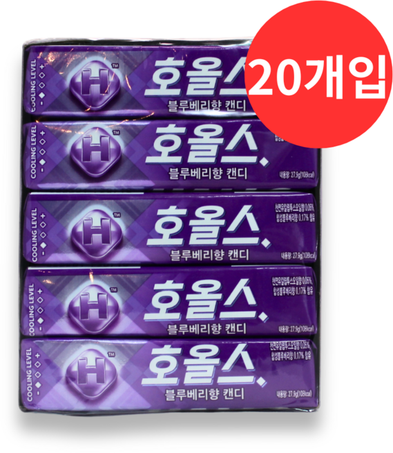 호올스 블루베리향 캔디, 27.9g, 20개