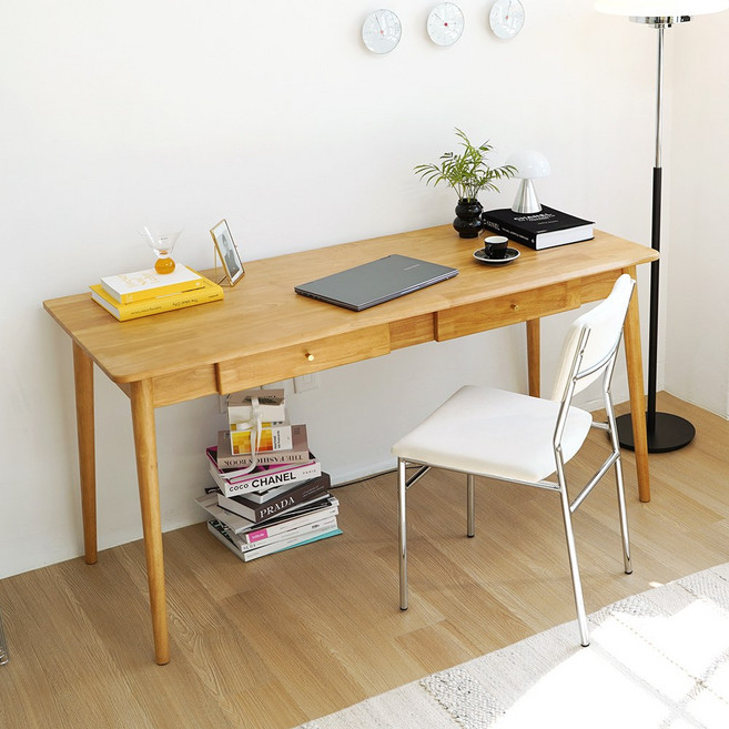 라자가구 원스 컴퓨터 원목책상 1500, 원목책상 1500(내추럴)