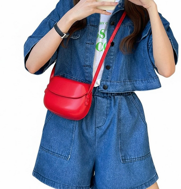 차쿠 여성 미니 바게트 크로스가방 8색상