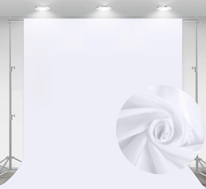 VEIDADZ 스탠다드 촬영용 배경천, 1개, 백색 배경천 1.5*2m