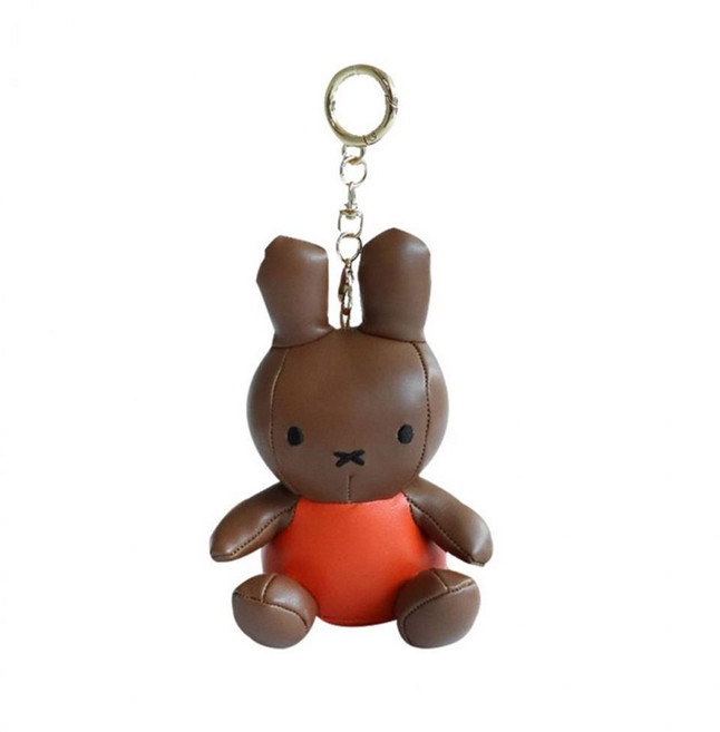 미피 PU 인형 키링 브라운 열쇠걸이 이쁜장식 이쁜열쇠장식 예쁜인형 인형키링 쁘티