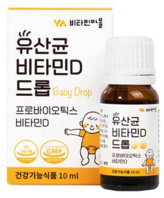비타민마을 유산균 비타민D 베이비 드롭, 10ml, 1개