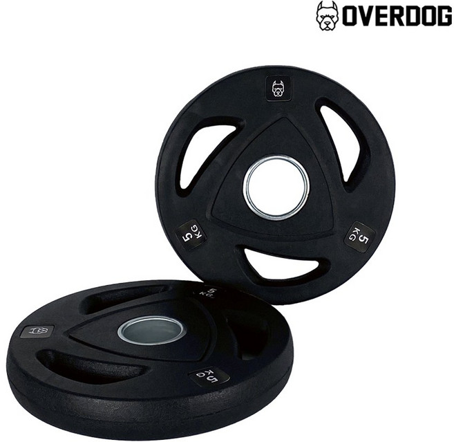 오버독 중량무광원판 (중량봉용), 중량봉용원판, 2개, 5kg