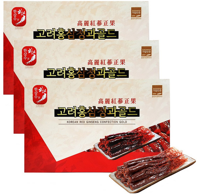 한삼수 고려홍삼정과골드, 300g, 3세트