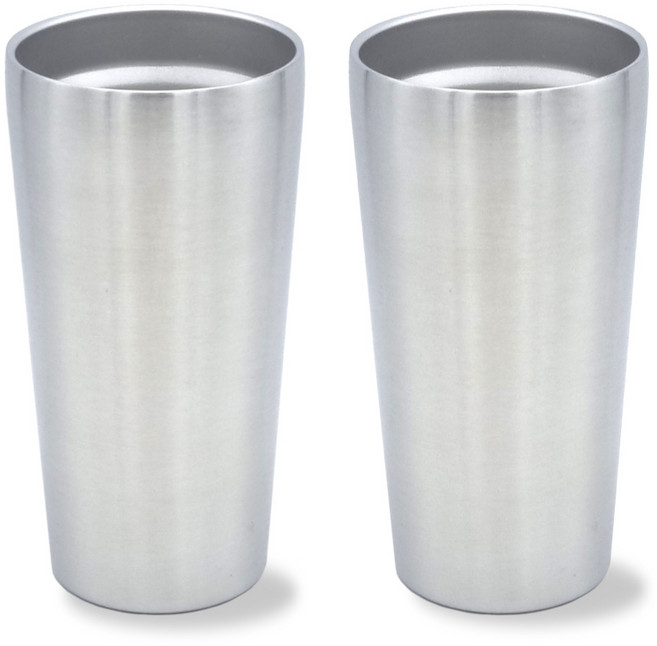 온리쿠 스텐 진공 이중컵, 2개, 1000ml