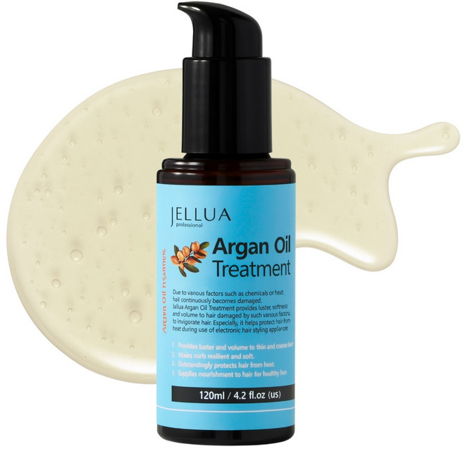 젤루아 아르간 오일 트리트먼트 화이트머스크 퍼퓸 헤어 에센스, 1개, 120ml