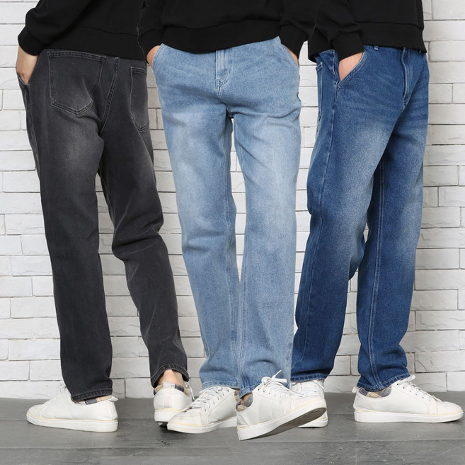남자청바지 데일리 프리미엄 스판 워싱 데님 5종(택)1