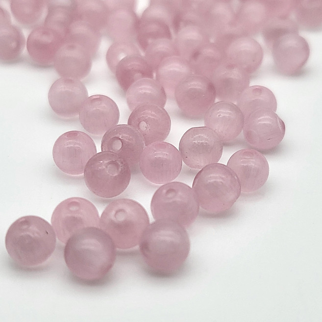 [모크재료방] 캣츠아이 4mm, 100개, 핑크