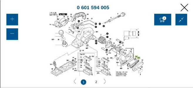 Bosch 博世 GHO 10-82 電刨刀皮帶輪, 1個, 皮帶輪（一組兩個）